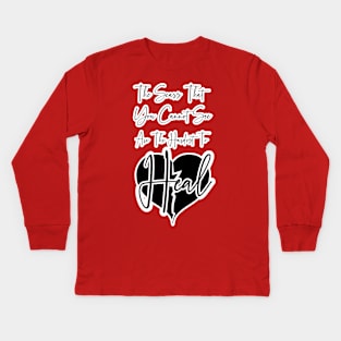 Broken Heart Kids Long Sleeve T-Shirt